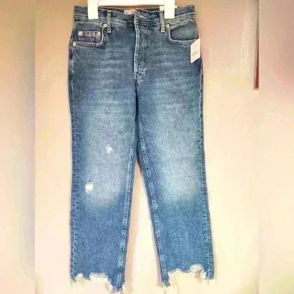 NWT Free People jeans size 24 ***missing button*** - Picture 1 of 6